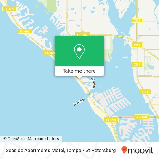 Seaside Apartments Motel map