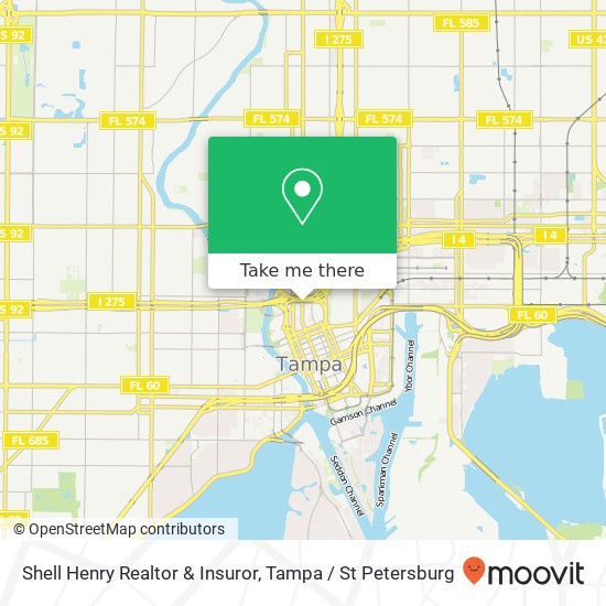 Shell Henry Realtor & Insuror map