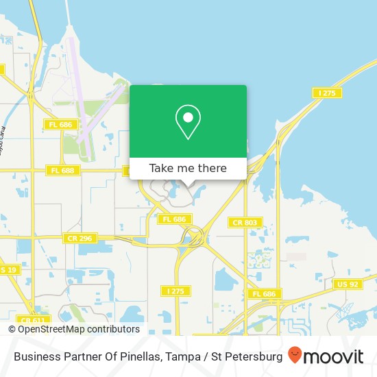 Mapa de Business Partner Of Pinellas