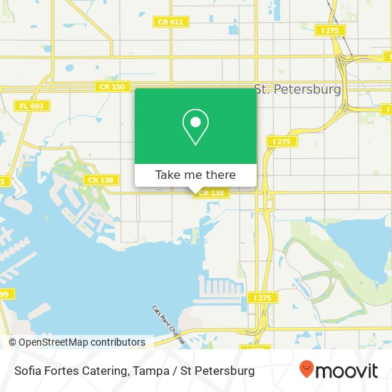 Sofia Fortes Catering map