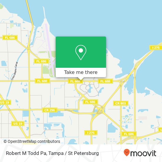 Robert M Todd Pa map