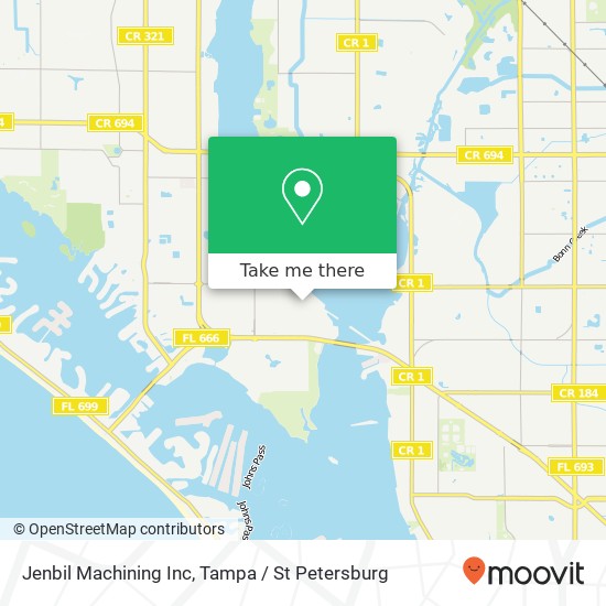 Mapa de Jenbil Machining Inc