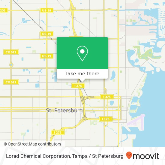 Mapa de Lorad Chemical Corporation