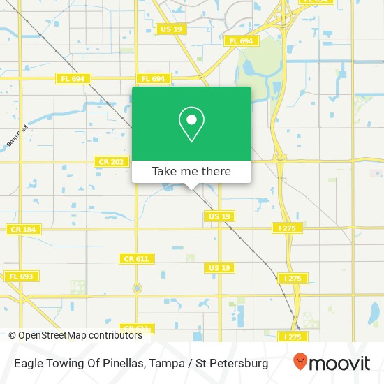 Mapa de Eagle Towing Of Pinellas