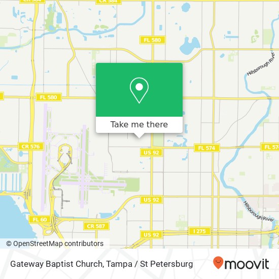 Gateway Baptist Church map