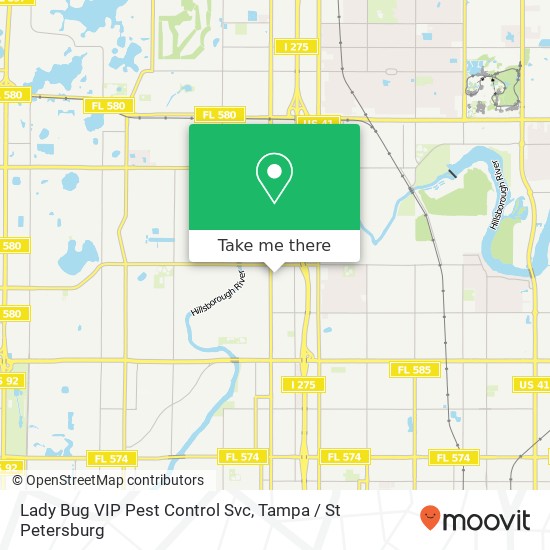 Lady Bug VIP Pest Control Svc map