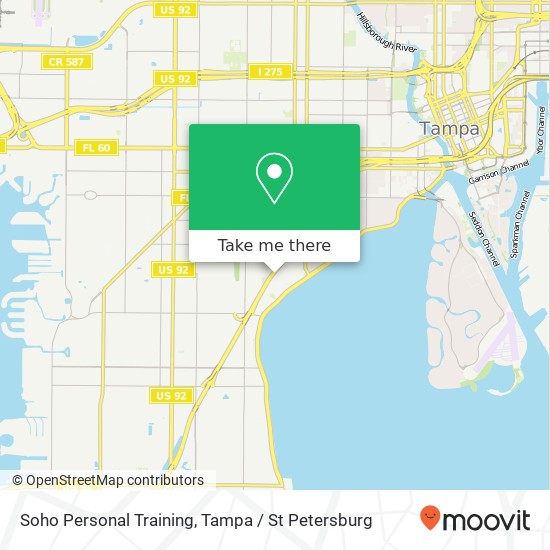 Soho Personal Training map