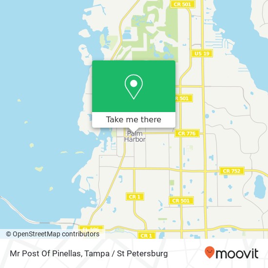 Mapa de Mr Post Of Pinellas