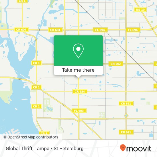 Mapa de Global Thrift