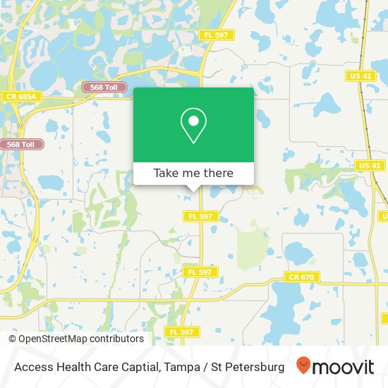 Mapa de Access Health Care Captial