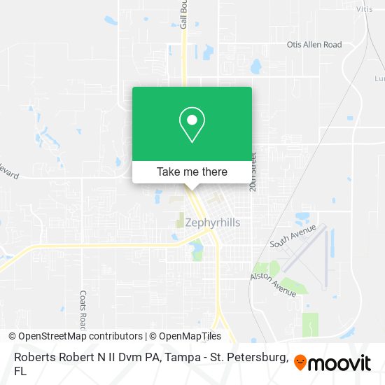 Mapa de Roberts Robert N II Dvm PA