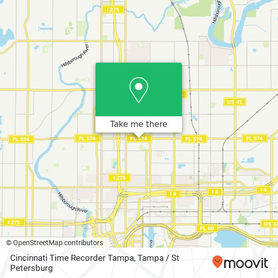 Cincinnati Time Recorder Tampa map