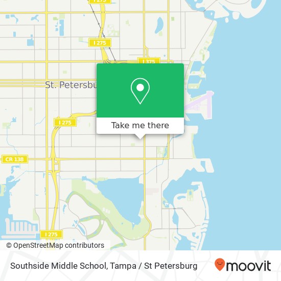 Mapa de Southside Middle School