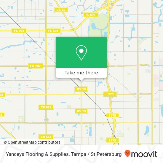 Yanceys Flooring & Supplies map