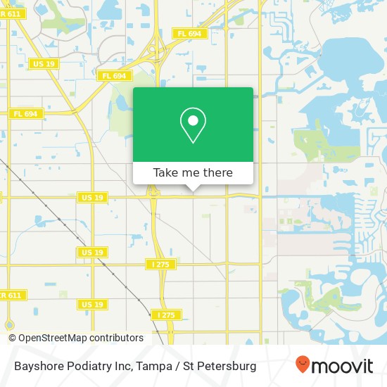 Mapa de Bayshore Podiatry Inc