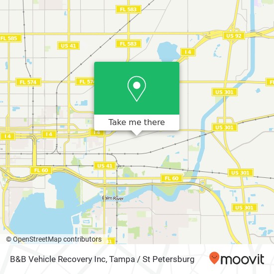 Mapa de B&B Vehicle Recovery Inc