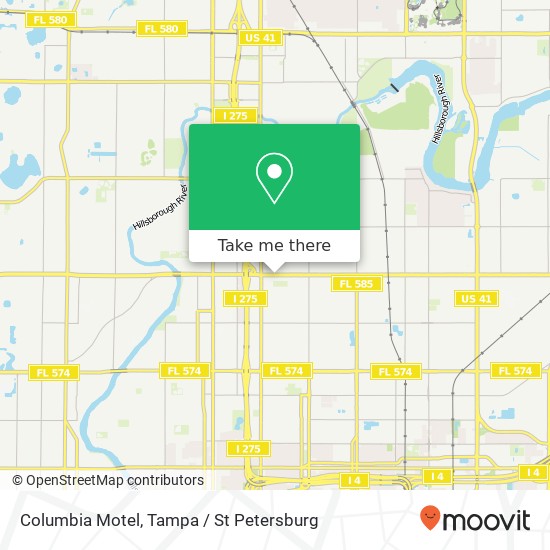 Columbia Motel map