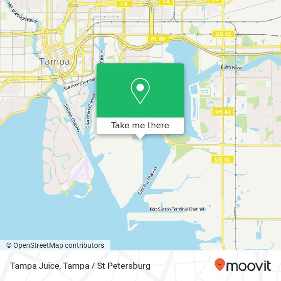 Tampa Juice map