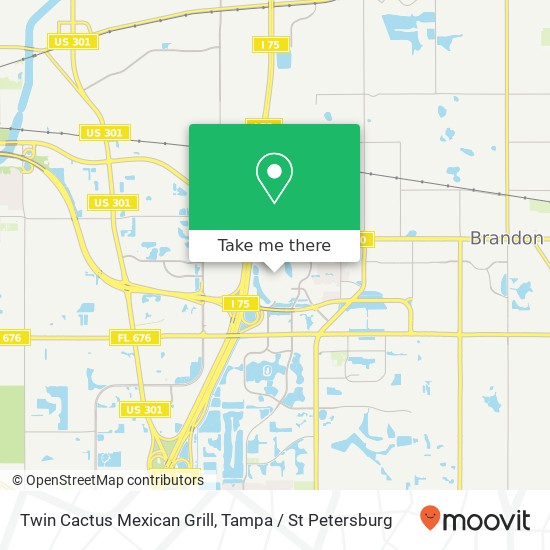 Mapa de Twin Cactus Mexican Grill