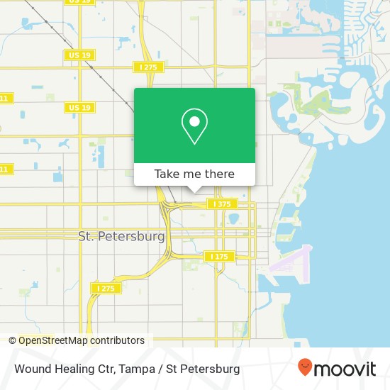 Wound Healing Ctr map