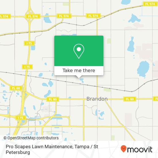 Pro Scapes Lawn Maintenance map