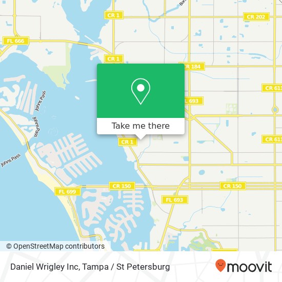 Daniel Wrigley Inc map