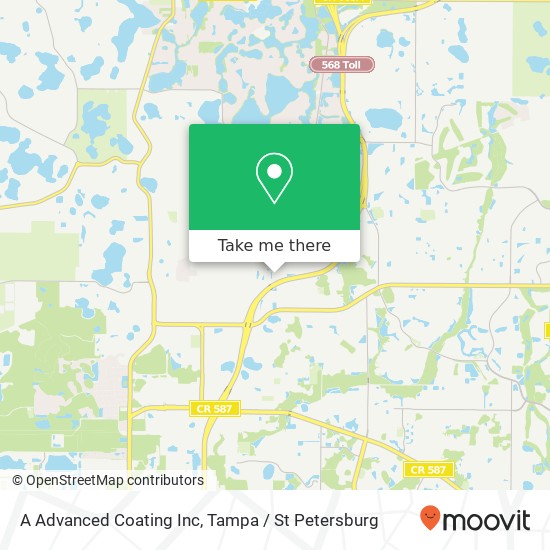 Mapa de A Advanced Coating Inc