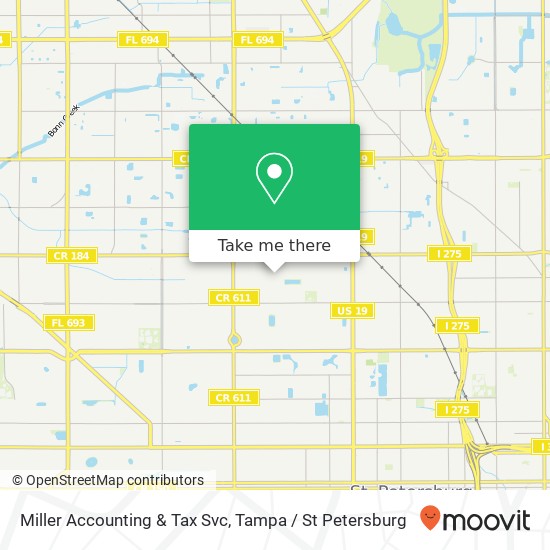 Mapa de Miller Accounting & Tax Svc