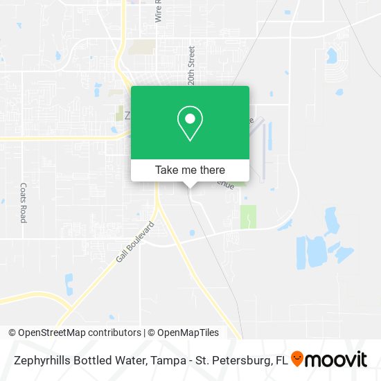 Mapa de Zephyrhills Bottled Water