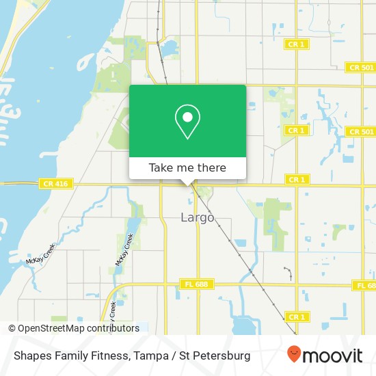 Shapes Family Fitness map