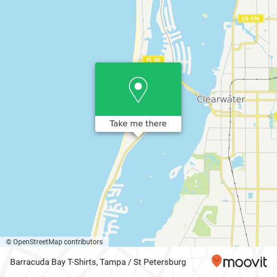 Mapa de Barracuda Bay T-Shirts