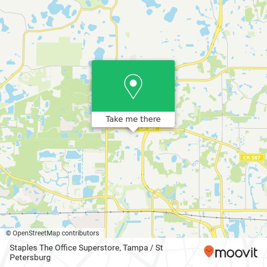 Staples The Office Superstore map