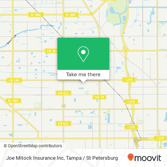 Mapa de Joe Mitock Insurance Inc