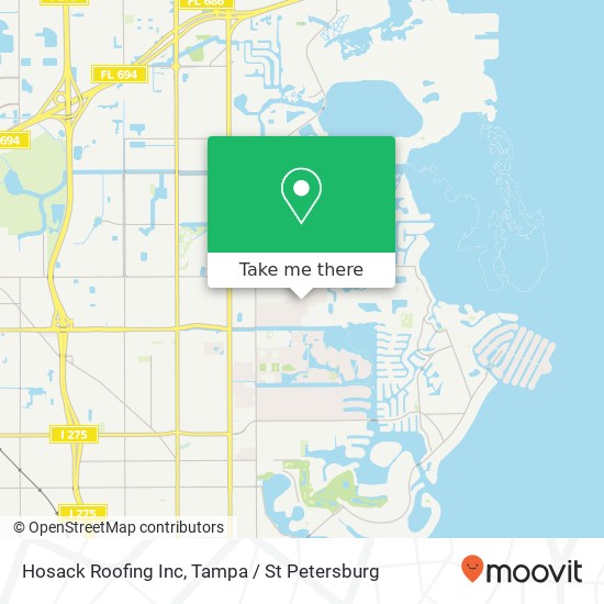 Hosack Roofing Inc map