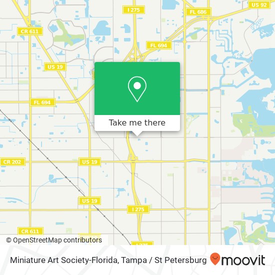 Mapa de Miniature Art Society-Florida