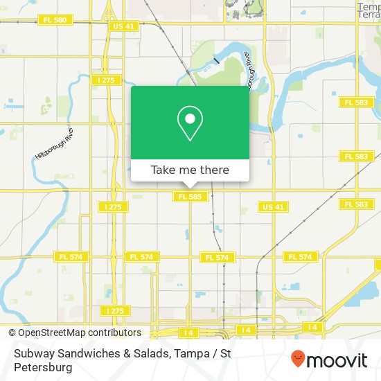 Subway Sandwiches & Salads map