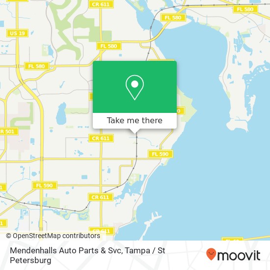 Mendenhalls Auto Parts & Svc map