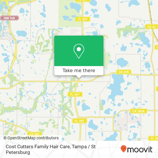 Mapa de Cost Cutters Family Hair Care