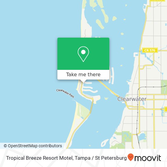 Tropical Breeze Resort Motel map