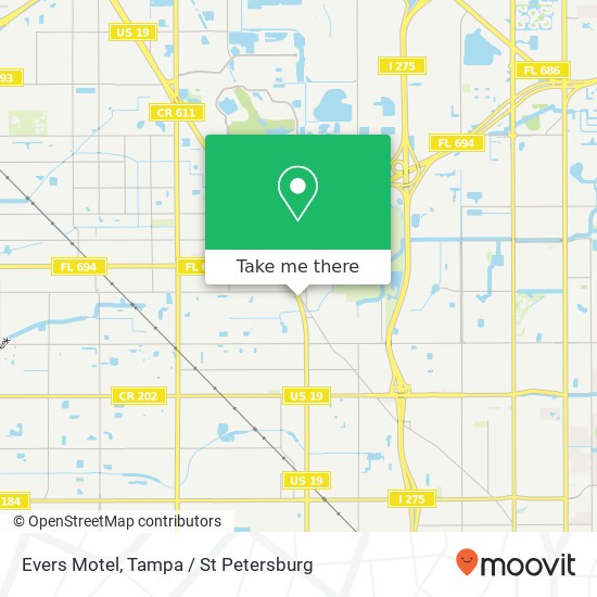 Evers Motel map