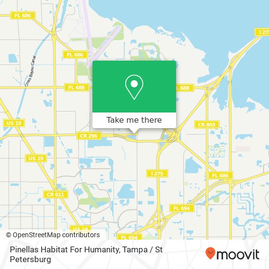 Mapa de Pinellas Habitat For Humanity