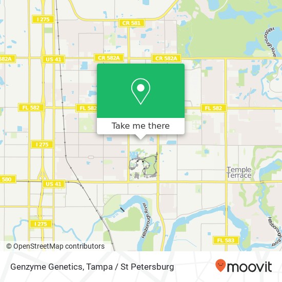 Mapa de Genzyme Genetics