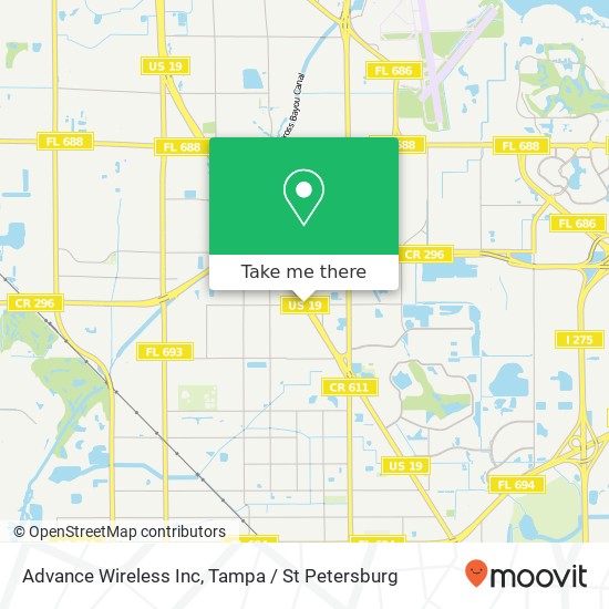 Mapa de Advance Wireless Inc