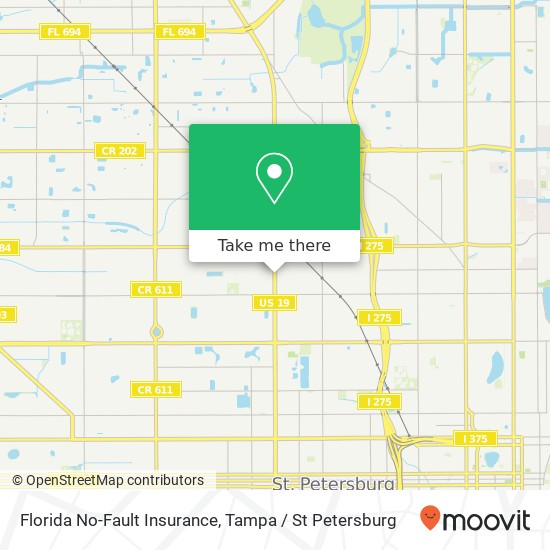 Florida No-Fault Insurance map