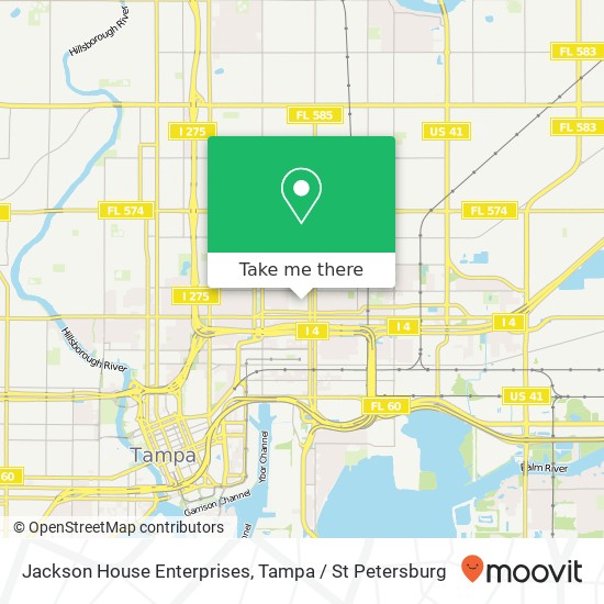 Jackson House Enterprises map