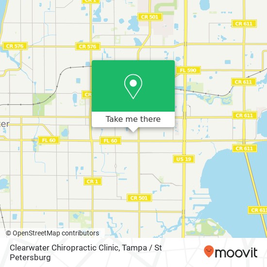 Mapa de Clearwater Chiropractic Clinic