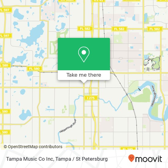 Tampa Music Co Inc map