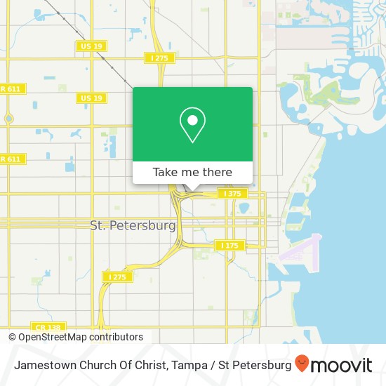 Jamestown Church Of Christ map