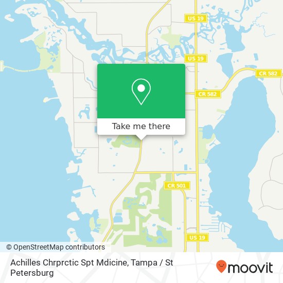 Achilles Chrprctic Spt Mdicine map