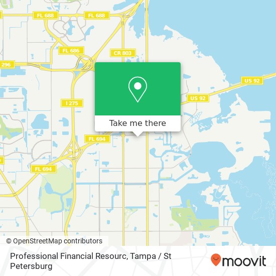 Mapa de Professional Financial Resourc